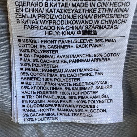 Banana Republic Pima Cotton Cashmere V-Neck Sweater Top Small - Picture 5 of 8